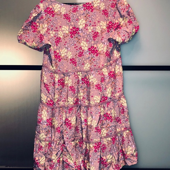 Short Sleeved Purple Dress - Picture 3 of 3